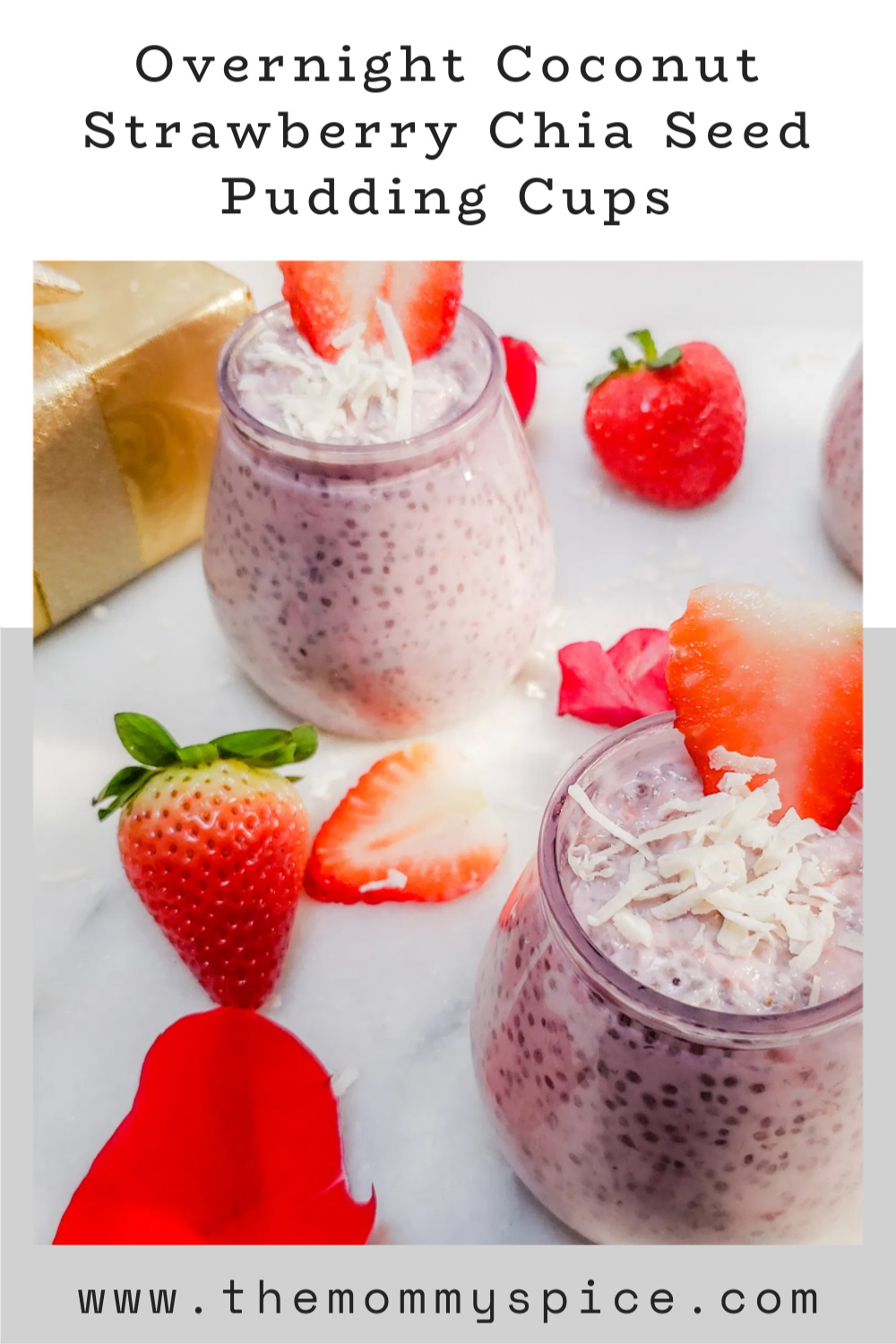 Strawberry Coconut Chia Seed Pudding