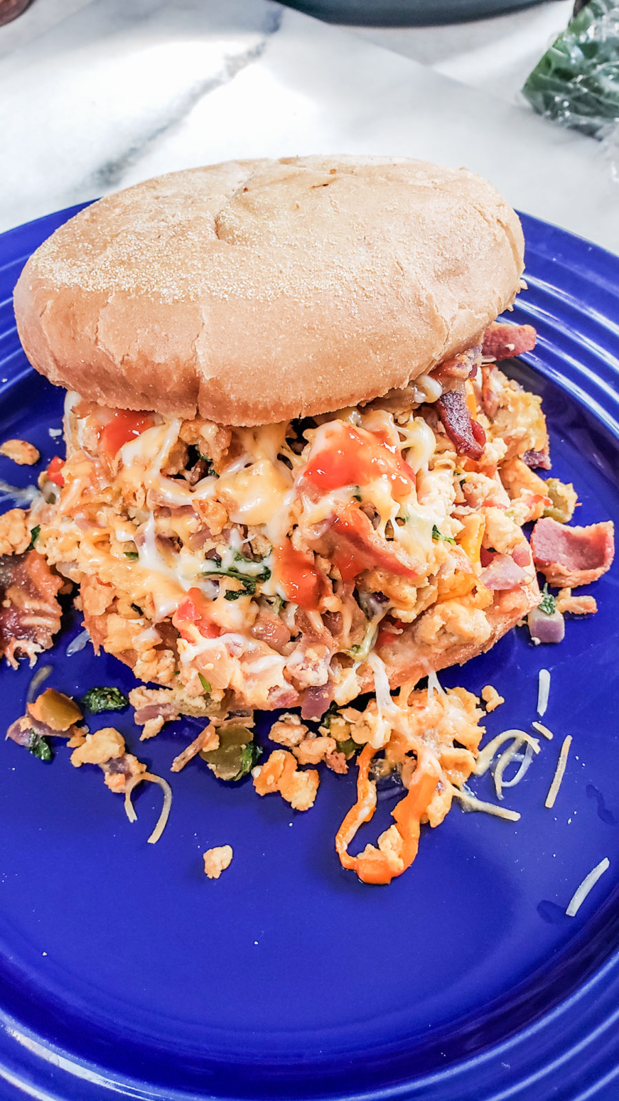 Spicy Mexican Breakfast Sandwich