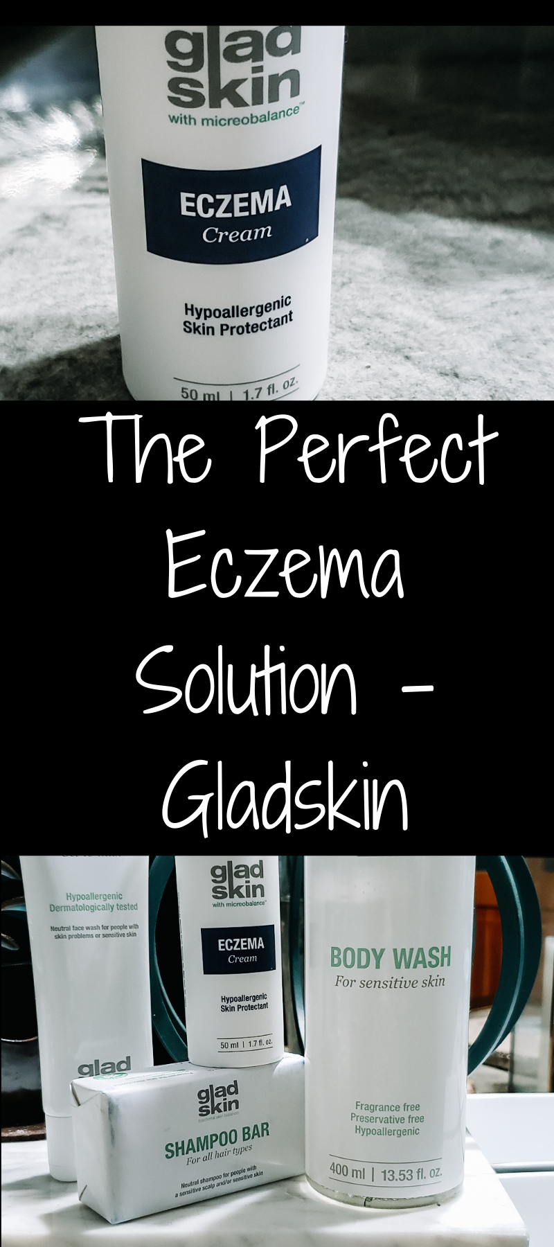 Eczema Solution bottle from gladskin