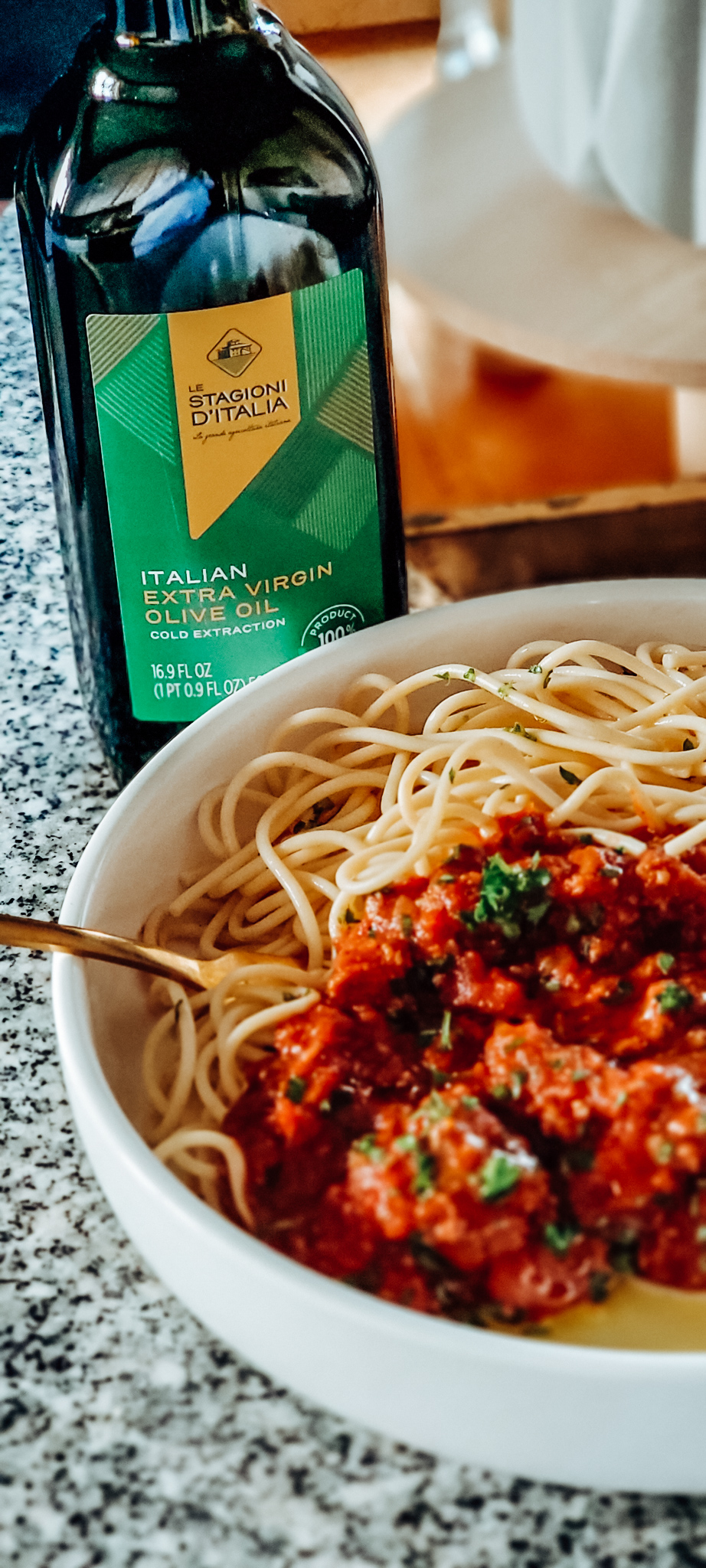 Simple Meat Sauce with Pasta using Flavor Your Life 100% Italian Extra  Virgin Olive Oil - THE MOMMY SPICE