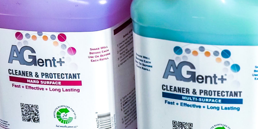 Agent Plus Cleaners side by side
