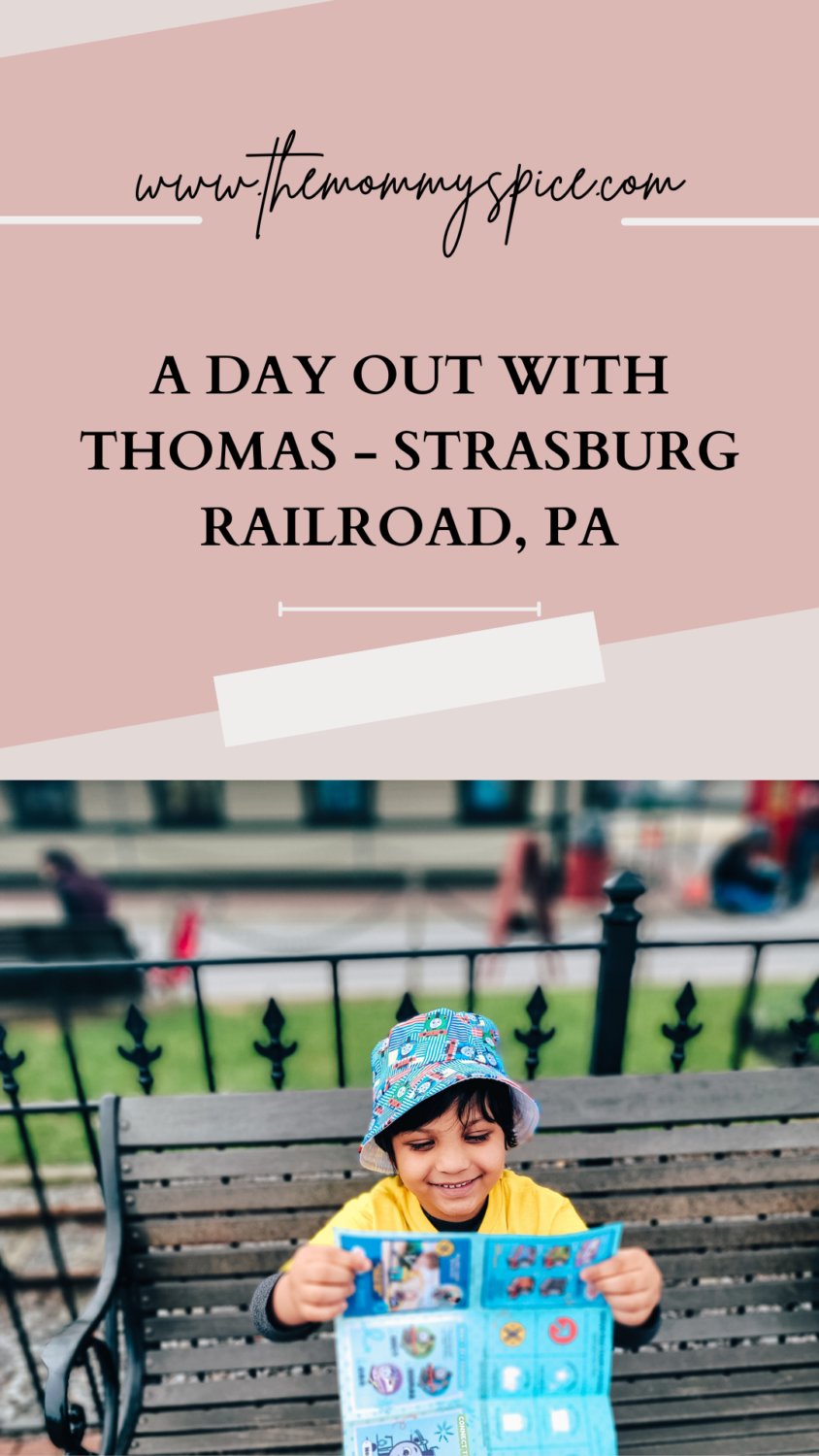 Pinterest Image of Day Out WIth Thomas at the Strasburg Railroad