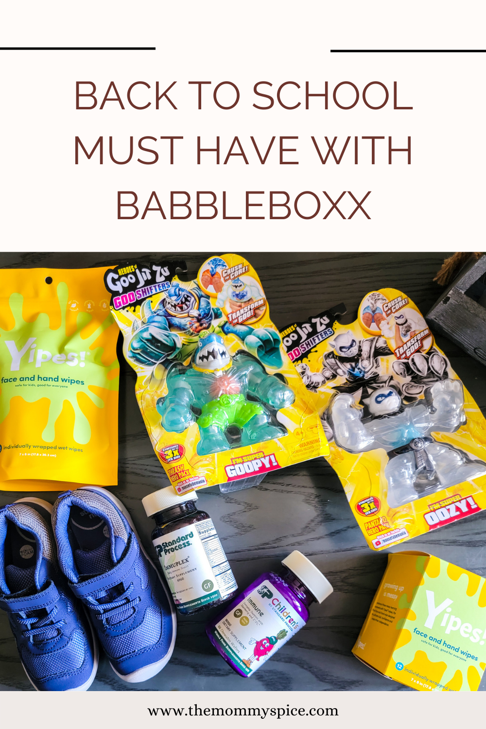 pinterest image of back to school must haves from babbleboxx