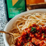 Simple Meat Sauce with Pasta using Flavor Your Life 100% Italian Extra Virgin Olive Oil