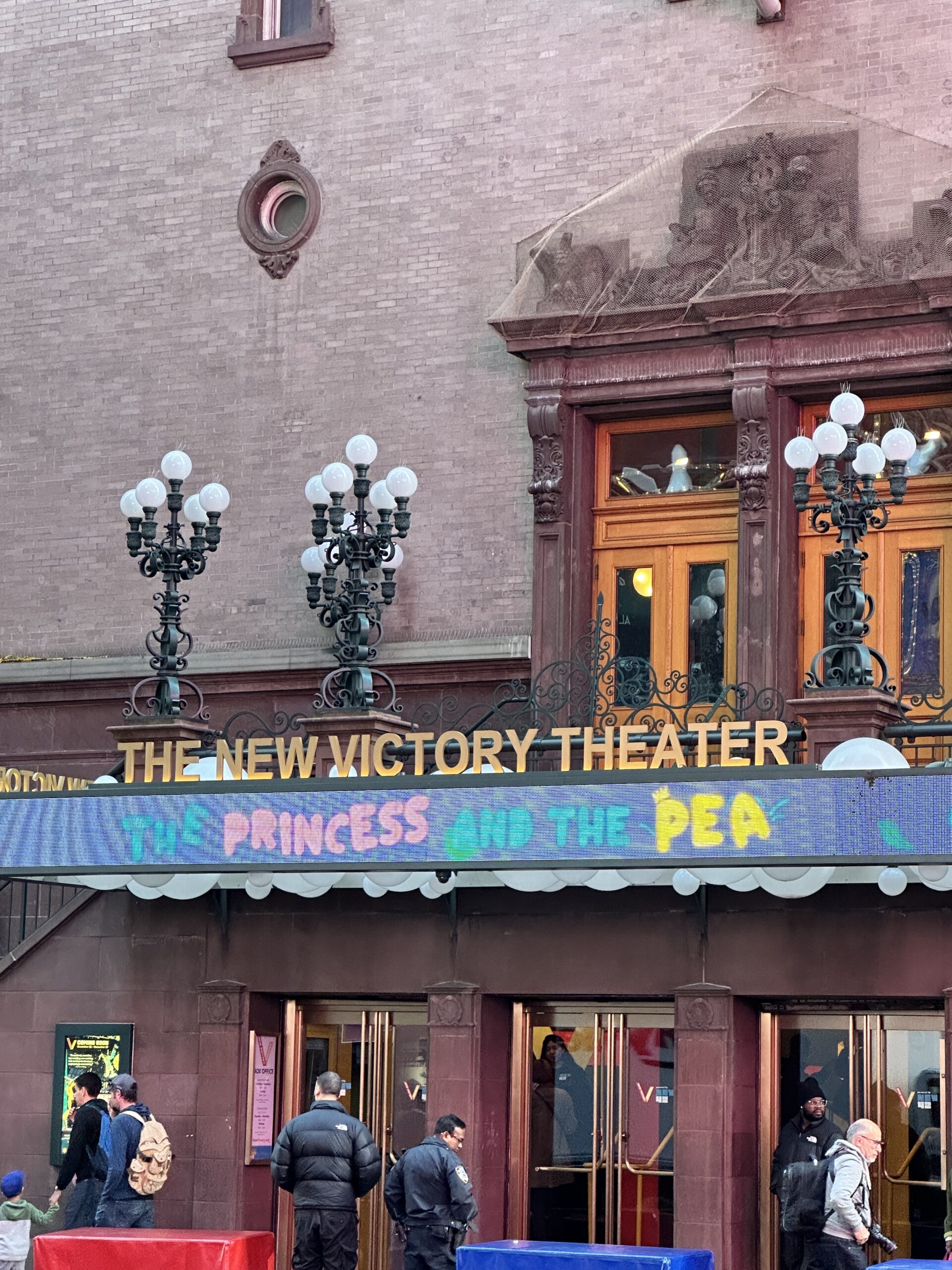 Facade of New Victory Theater nyc