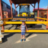 my son standing at diggerland